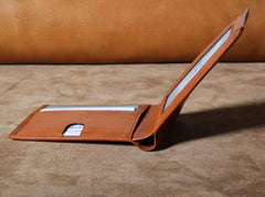 Handmade Genuine Leather Mens Cool Slim Leather Billfold Wallet Men billfold Wallets Bifold for Men