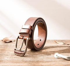 Handmade Cool Leather Mens Belt Leather Belt for Men