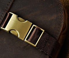 Small Mens Leather Belt Pouch Holster Belt Cases Cell Phone Waist Pouch for Men