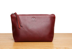 Genuine Leather Long Wallet Zipper Clutch Wallet Coin Change Makeup Wallet Purse For Women