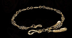 Brass silver biker trucker Tibetan wallet Chain for chain wallets biker wallet trucker wallet