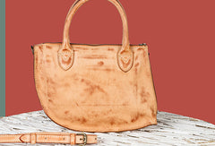 Handmade Genuine Leather Handbag Shopper Bag Crossbody Bag Shoulder Bag Purse For Women - EverHandmade