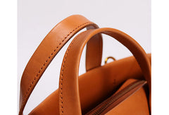 Handmade Leather Tote Purse Bucket Bag Handbag Shoulder Bag Large for Women Leather Shopper Bag - EverHandmade