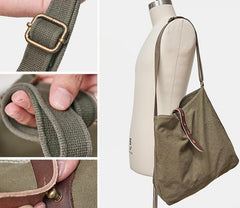 Cool Mens Canvas Side Bag Messenger Bag Canvas Shoulder Bag for Men