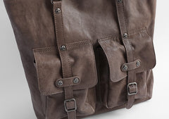 Vintage WOMENs Brown Large LEATHER Tote Bag Fashion Tote Purse FOR WOMEN