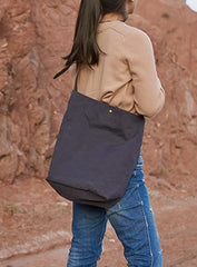 Mens Canvas Gray Cool Bucket Courier bag Messenger Bag Canvas Side Bag for Men