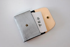 Handmade LEATHER Womens Small Card Wallet Leather Card Small Wallet FOR Women