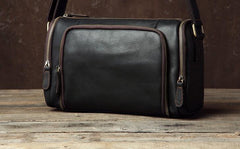 Leather Mens Cool Shoulder Bag Barrel Bag Messenger Bag for men