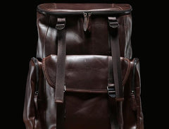 Cool Leather Mens Backpack Travel Backpack School Backpacks for Men