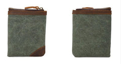 Mens Canvas Small Wallet for men Bifold Cool Men billfold Small Wallet
