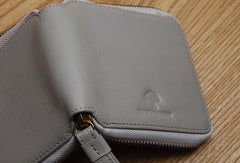 Genuine Leather Cute billfold Slim Zipper Wallet Card Holder Wallet Purse For Women Girl