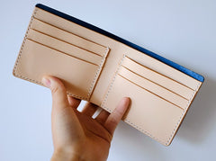 Handmade LEATHER Womens Small Bifold Wallet Leather Small Wallet FOR Women