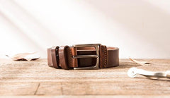 Handmade Cool Leather Mens Belt Leather Belt for Men