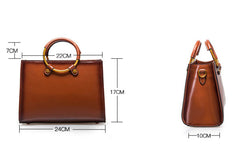 Genuine Leather crossbodybag handbag shoulder bag for women leather bag - EverHandmade
