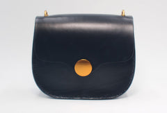 Handmade Leather Round Bag Crossbody Bag Shoulder Bag Purse for Women Leather Bag - EverHandmade
