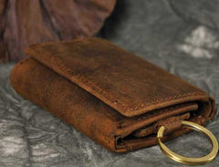 Cool Small Leather Mens Keys Wallet Car Keys Holder Car Key Case for Men