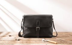 Cool Leather Mens Small Messenger Bag Side Bag Shoulder Bags for Men