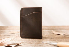 Leather Mens Card Holders Slim Front Pocket Wallet Card Wallet for Men