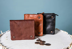 Handmade Genuine Leather Wallet billfold Leather Wallet Slim Bifold Wallet Bag For Women - EverHandmade