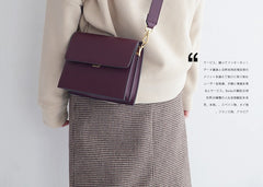 Minimalist Leather Womens Stylish Shoulder Bag Crossbody Purse for Women