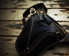 Leather Belt Pouch Mens Small Cases Waist Bags Hip Pack Belt Bags for Men