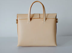 Fashion Leather Beige Womens Handbag Shoulder Bag Crossbody Purse for Women