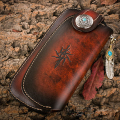 leather biker wallet with chain Handmade Biker Wallet Leather Biker Chain Wallets Cool Wallet On A Chain Best Wallet With Chain