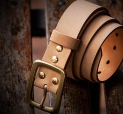 Handmade  Leather Mens Belts Custom Cool Leather Men Black Belts for Men