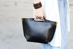 Handmade tote handbag shopper purse leather crossbody bag shoulder bag women - EverHandmade