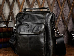 Small Leather Mens SIDE BAGs COURIER BAG Messenger Bag Shoulder Bag for Men