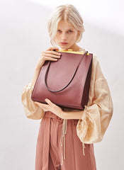 Stylish Leather Brown Womens Shoulder Bag Crossbody Bag Purse for Women