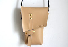 Handmade LEATHER WOMEN Cell Phone Saddle SHOULDER BAG Small Crossbody Purse FOR WOMEN
