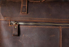 Handmade Cool leather mens Briefcases vintage laptop Briefcase Business Briefcase - EverHandmade