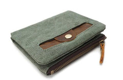 Mens Canvas Small Wallets for men Bifold Cool Men billfold Small Wallet