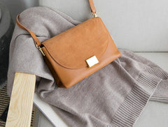 Minimalist Leather Womens Stylish Messenger Crossbody Purse Shoulder Bag for Women