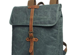Cool Waxed Canvas Mens School Backpack Canvas Travel Backpack Canvas Backpack for Men