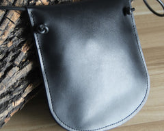 Handmade LEATHER WOMEN Round Saddle SHOULDER BAG Circle Crossbody Purse FOR WOMEN