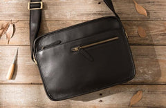 Cool Leather Mens Small Messenger Bags Shoulder Bag  for Men