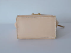 Stylish Leather Beige Womens Handbag Shoulder Bag Crossbody Purse for Women
