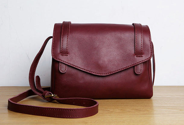 Genuine Leather Cute Crossbody Bag Shoulder Bag Women Girl Fashion Lea