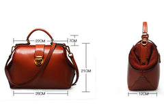 Handmade Leather handbag doctor bag shoulder bag for women leather bag - EverHandmade
