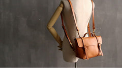 Handmade LEATHER WOMEN Vintage SHOULDER BAG Stylish Backpack Purses FOR WOMEN