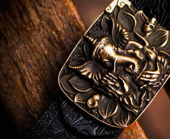 Handmade Black Leather Mens Belt Cool Leather Men Belts for Men