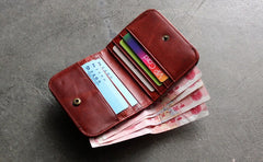 Cute LEATHER Womens Small Wallet Bifold Leather Small Wallets FOR Women