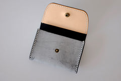 Handmade LEATHER Womens Small Card Wallet Leather Card Small Wallet FOR Women