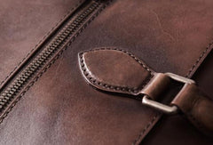 Handmade Cool leather mens Briefcases vintage laptop Briefcases Business Briefcase - EverHandmade