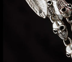 Brass Silver biker trucker Skull wallet Chain for chain wallet biker wallet trucker wallets