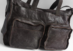 Vintage WOMENs LEATHER Travel Handbag Travel Bag Shoulder Bag FOR WOMEN