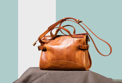 Handmade Genuine Leather Handbag Bag Messenger Bag Crossbody Bag Shoulder Bag Purse For Women - EverHandmade
