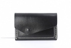 Leather Mens Card Wallet Front Pocket Wallet Small Slim Wallet Change Wallet for Men